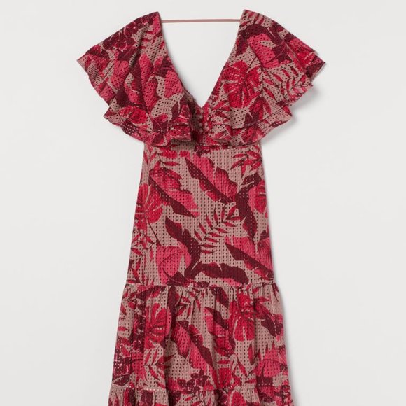 Johanna Ortiz x H&M Eyelet Embroidered Dress NEW W/O TAGS - Picture 2 of 9